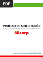 Proceso de Acreditación para Empresas Contratistas de Alicorp-Feb