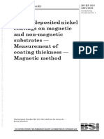 (BS EN ISO 2361-1995) - Electrodeposited Nickel Coatings On Magnetic and Non-Magnetic Substrates. Measurement of Coating Thickness. Magnetic Method.