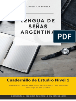 Cuadernillo de Estudio Nivel 1 de Lengua de Señas Argentina Fundación Effata