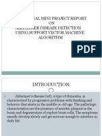 Industrial Mini Project Report ON Alzheimer Disease Detection Using Support Vector Machine Algorithm