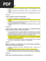 Preguntas Primer Parcial Psiquiatria G1