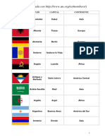 Países Con Capitales Solo ONU Con Banderas 2016