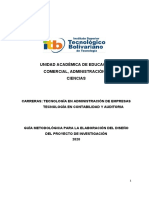 GUIA PARA EL DISEÑO DEL PROYECTO DE INVESTIGACIÓN - Seminario