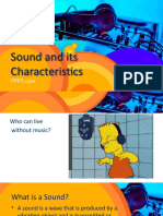 Sound and Its Characteristics