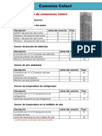 Diagrama de Conectores Celect SENSORES