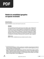 Modelo de Contabilidad Agregativa en Espacios Vectoriales: Resumen