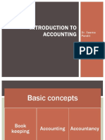 Introduction To Accounting: Dr. Seema Pandit