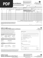 Log of Work-Related Injuries and Illnesses: OSHA's Form 300