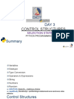 Control Structures: Selection Statement