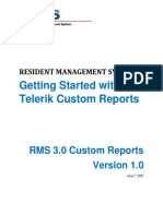 RMS Getting Started With Telerik Custom Reports