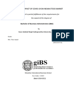 A Study On Impact of Covid-19 On Indian Stock Market