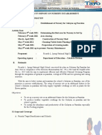 Post Activity Report On Nursery Establishment