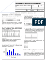 2021 - LISTA DE MATEMATICA 02 - Estatística