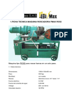 Ficha Tecnica Empalmes Roscados y Maquinas Roscadora 2018