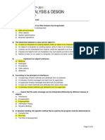 SAD 04 Quiz 01 Object Oriented Concepts ANSWERS