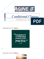 Conditional Clauses: Alternatives To IF - Mixed Conditional