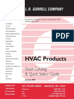 HVAC Products: Stock Catalog & Quick Select Guide