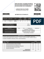 Matematicas Actuariales I