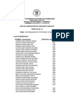 Determinación Cuantitativa de Proteinas