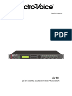 24 Bit Digital Sound System Processor: Owner'S Manual