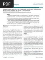 Comparison of Aggressive and Traditional Postoperative Rehabilitation Protocol After Rotator Cuff Repair: A Meta-Analysis