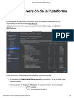 Notas de La Versión de La Plataforma Del SDK