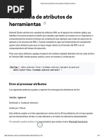 Referencia de Atributos de Herramientas - Estudio de Android