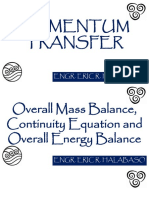 06 - Overall Mass Balance and Continuity Equation