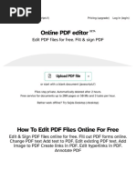 Easy To Use Online PDF Editor