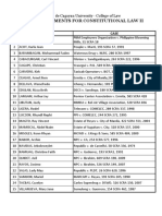 Case Assignments For Consti 2 (Topic A-E)