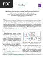 An Efficient Parallel Machine Learning-Based Blockchain Framework