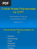 Critical Illness Polyneuropathy