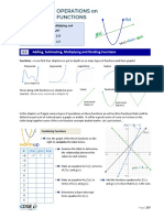 5.1 - Adding, Subtracting, Multiplying and Dividing Functions Math 30-1