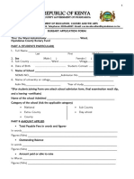 Nyandarua BursaryAPPLICATION FORM