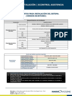 Requisitos de Instalación - Econtrol Asistencia