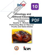 TLE10 HE Cookery Q3 Ver4 Mod2 Performingmise Enplaceforpoultryandgamedishes