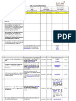 HSE Corrective Action Plan