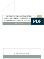 Manajemen Sarana Fisik, Peralatan Dan Energi