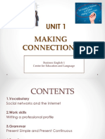 Unit 1 Making Connections BE1 Part 1