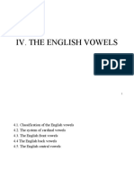 4 - The English Vowels - IV