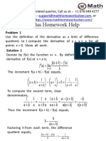 Calculus Homework Help