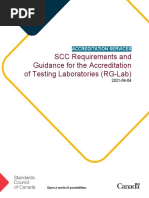 SCC Requirements and Guidance For The Accreditation of Testing Laboratories (RG-Lab)