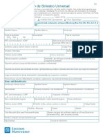 Formato Declaración de Siniestro Universal