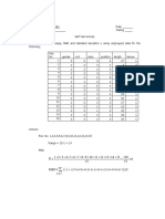 Assignment in Measure of Variability