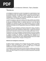 Lectura de Apoyo 1. Definicion Investigación Correlacional