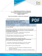 Guía de Actividades y Rúbrica de Evaluación - Unidad 1 - Fase 1 - Revisión de Lesión o Síndrome