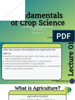 Fundamentals Fundamentals Fundamentals of Crop Science of Crop Science of Crop Science