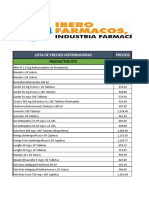 Lista de Precios Distribuidoras (2022) - 2