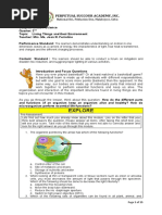 Learning Plan in Science 7 - q3