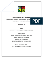 Empacado y Esterilización de Materiales